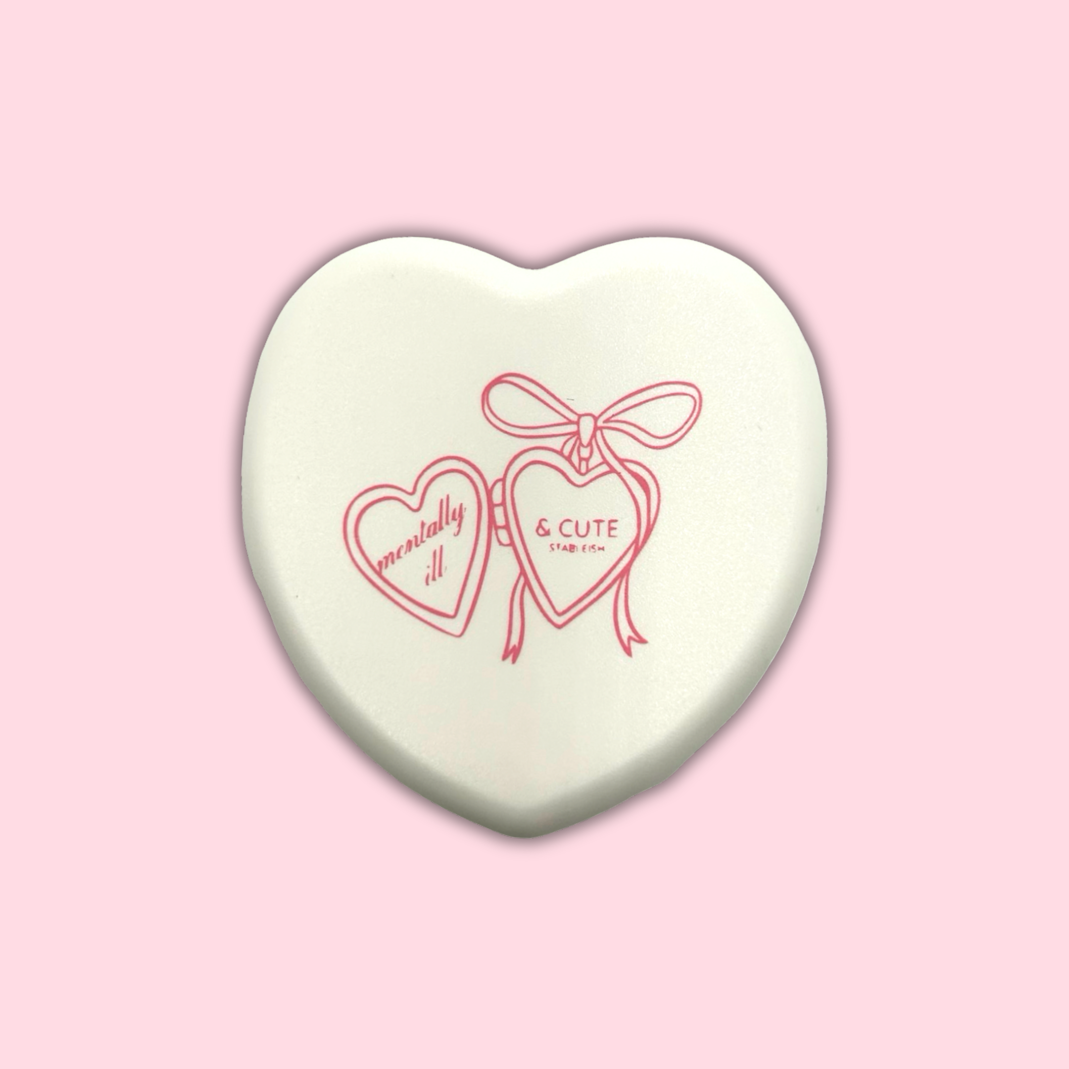 Mentally Ill & Cute Mini Pill Case ๐ | White Travel Pill Organizer