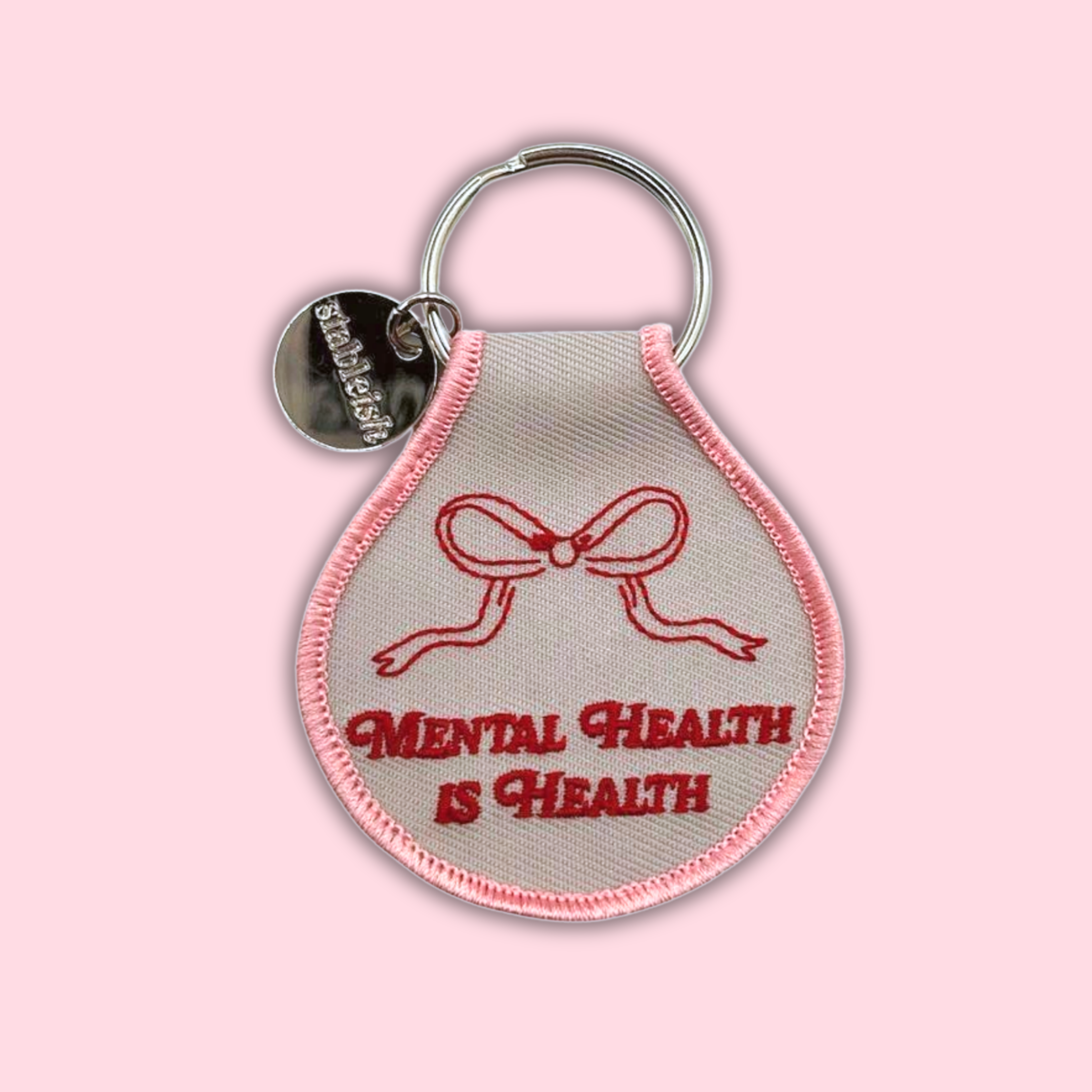 Mental Health Is Health Keychain 🧠💗 | Affirmation Bag Charm