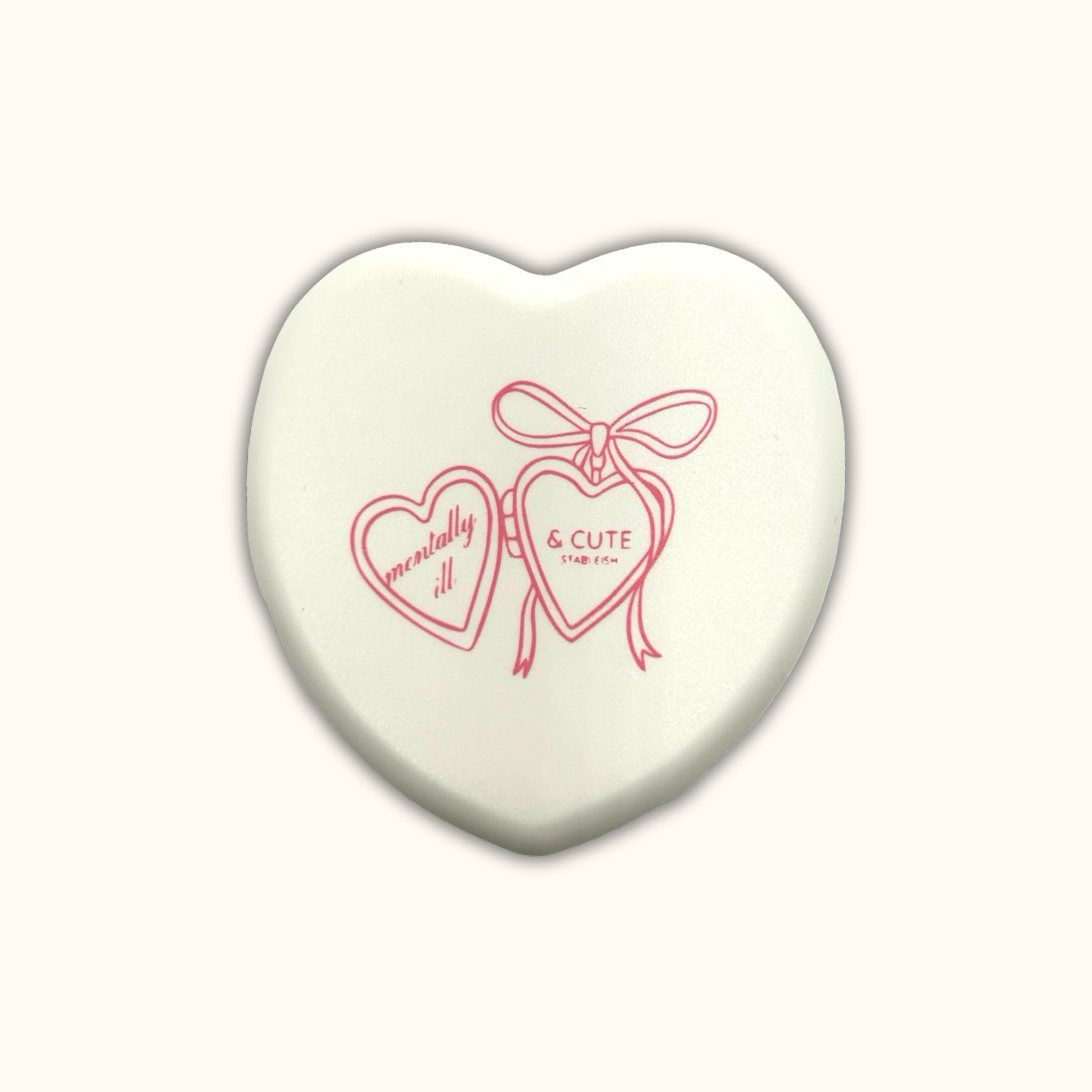 Mentally Ill & Cute Mini Pill Case ๐ | White Travel Pill Organizer