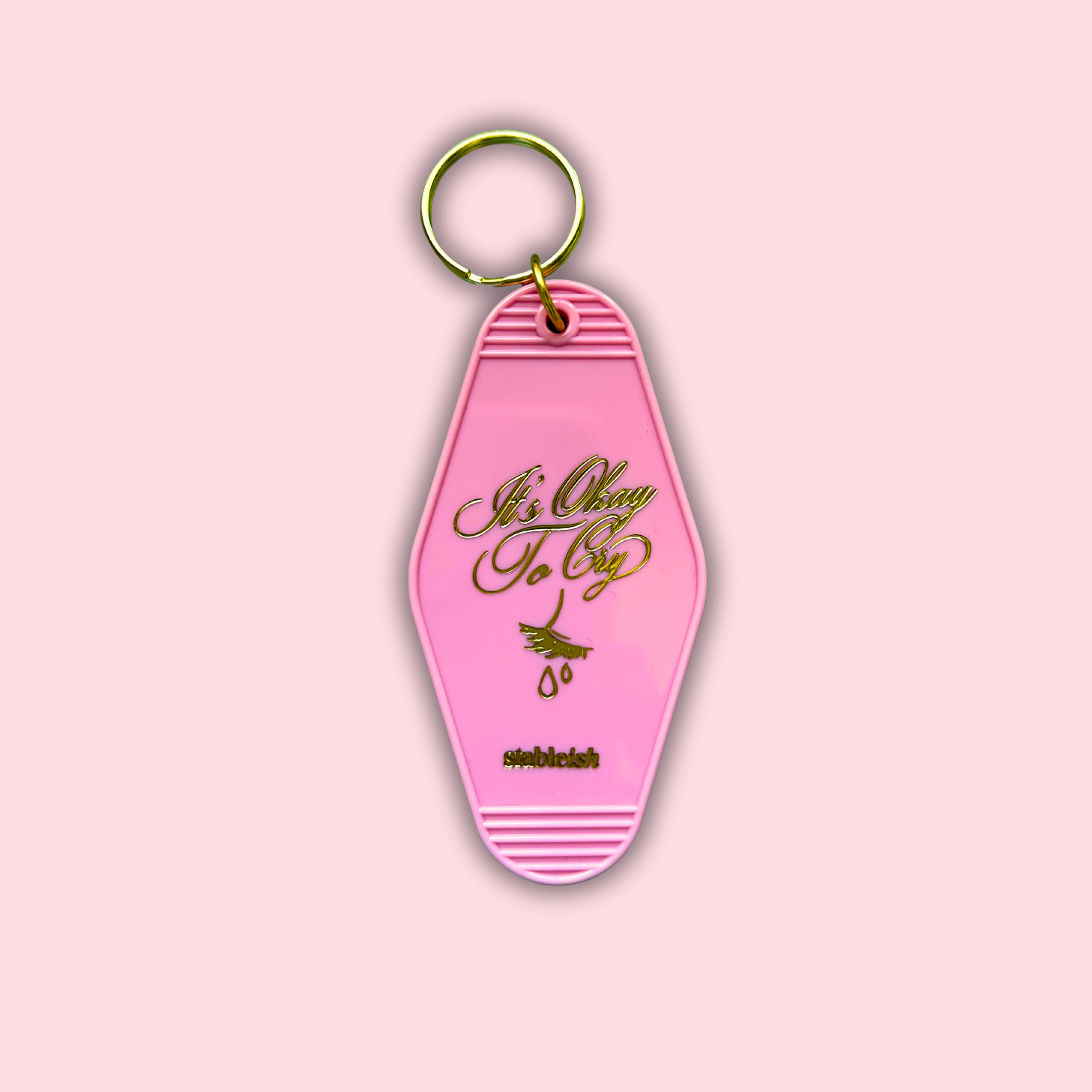 It’s Okay to Cry Motel Keychain 💧 | Bag Charm