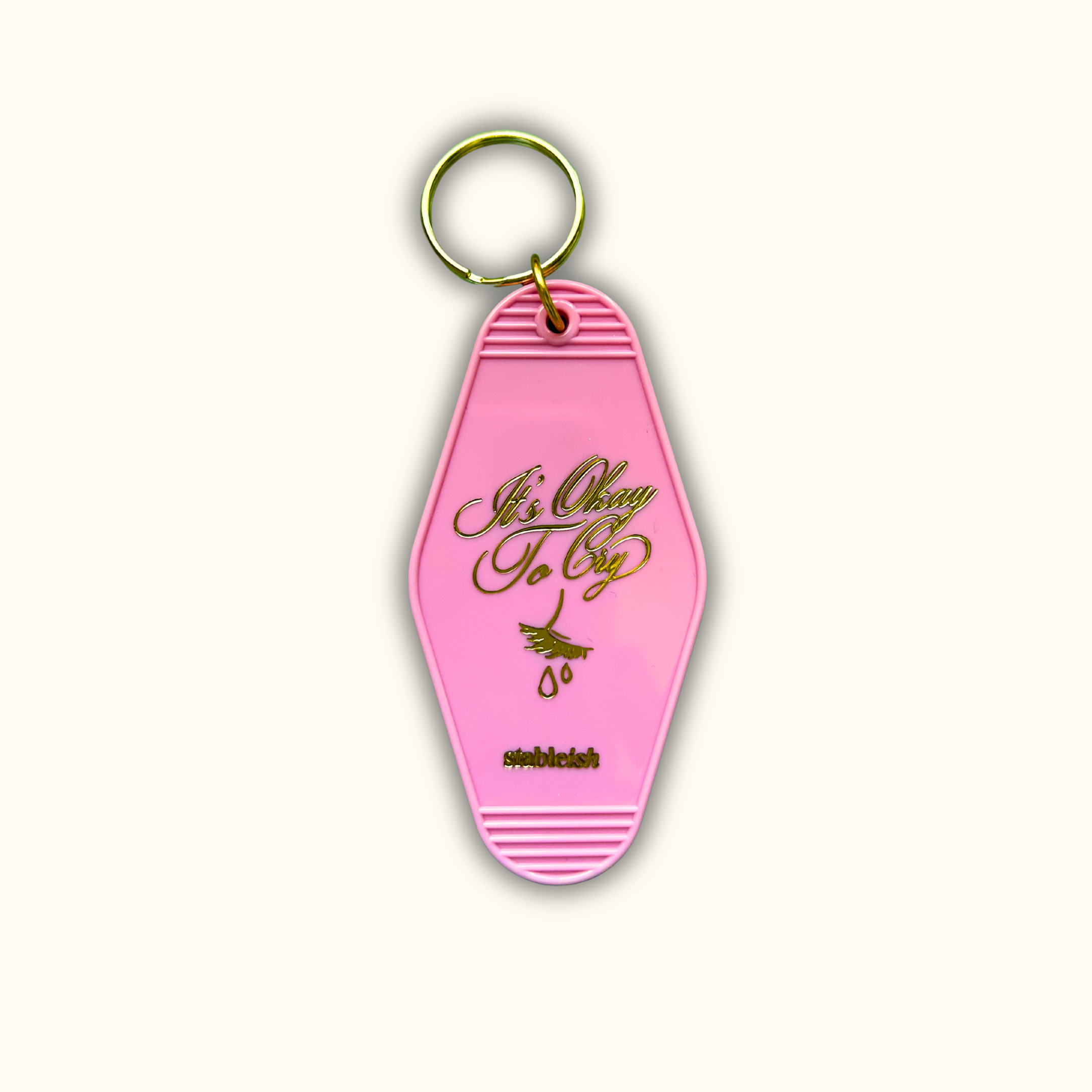 It’s Okay to Cry Motel Keychain 💧 | Bag Charm