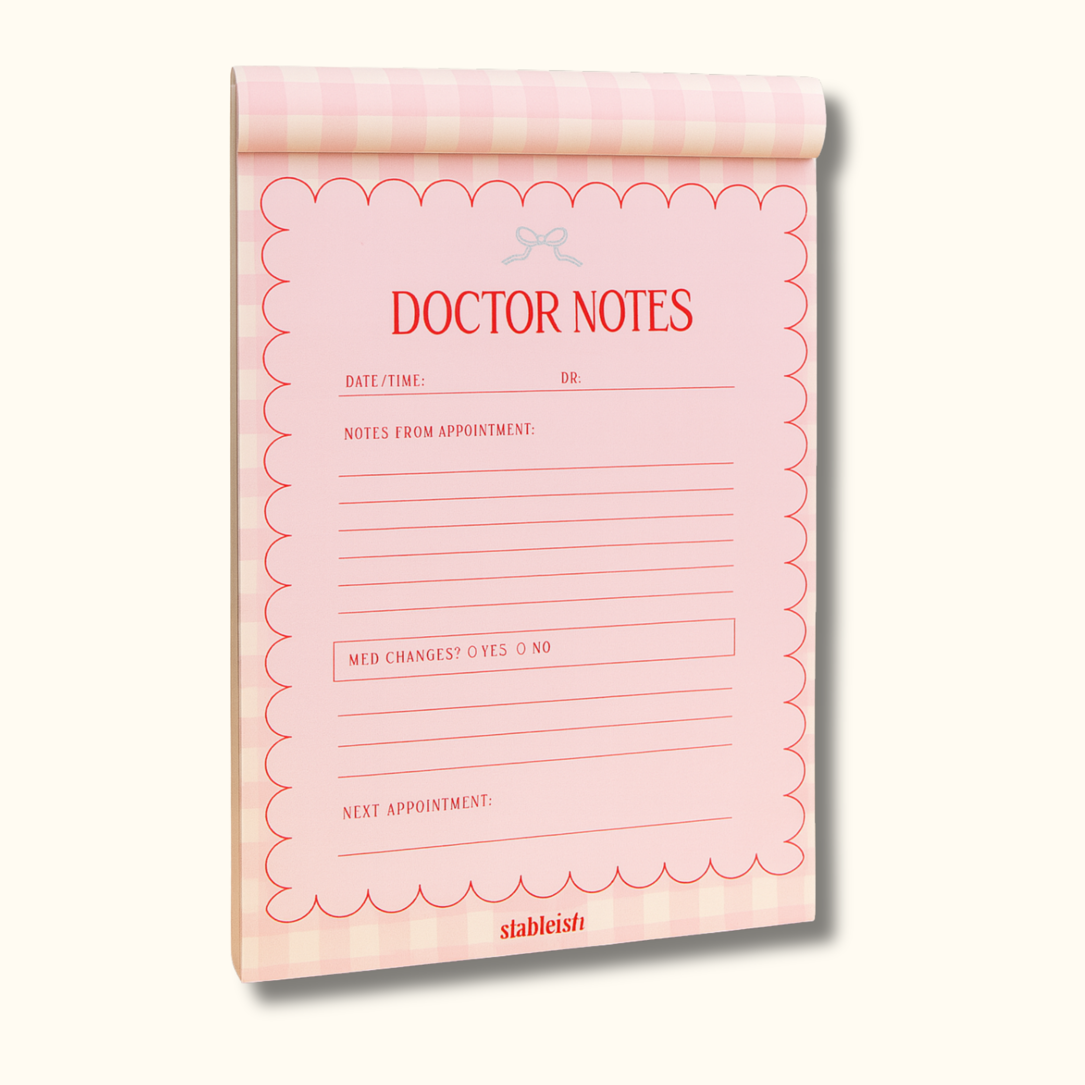 Doctor Notes Notepad 𩺠| Tracker for Med Changes, Questions + Follow-Ups