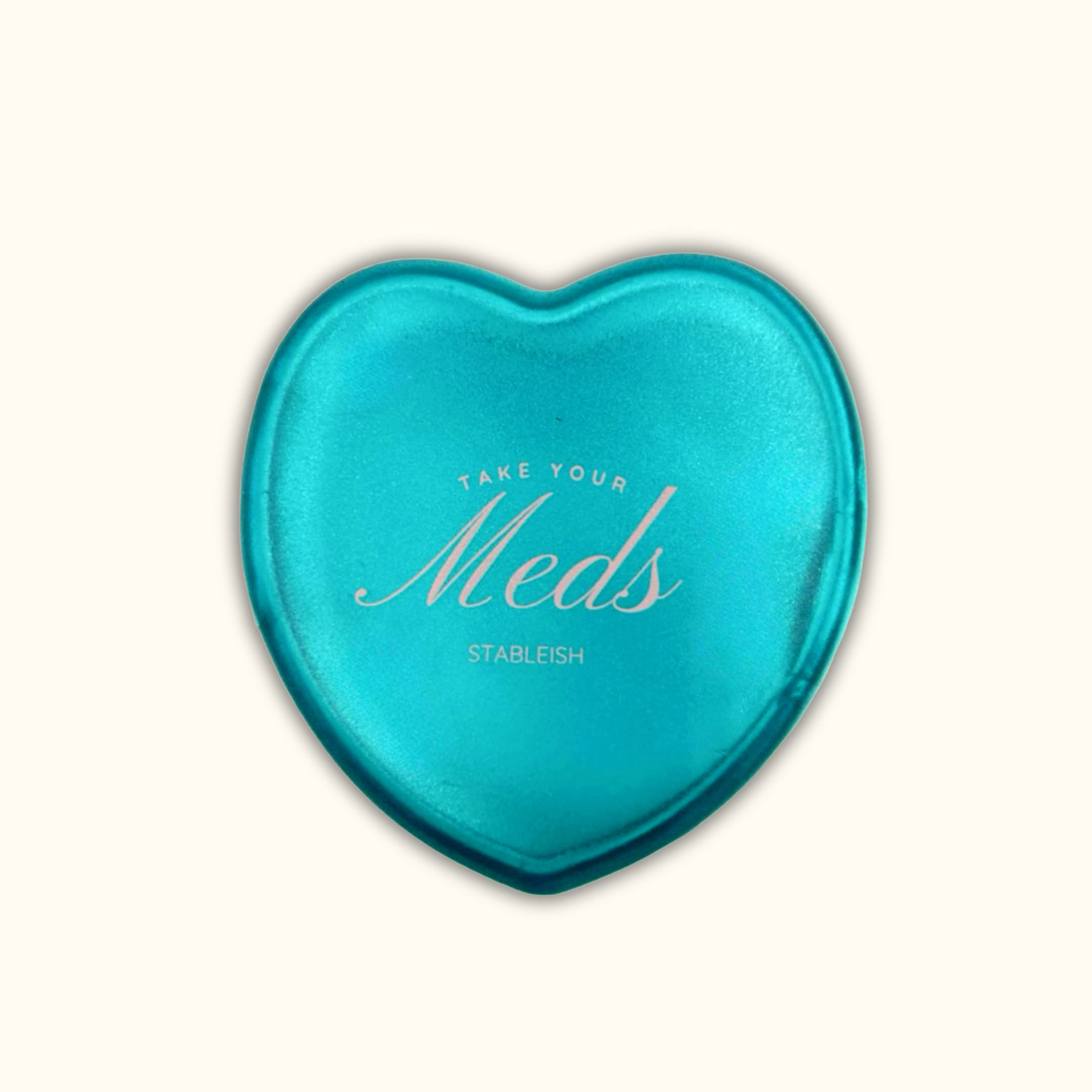 Take Your Meds Mini Pill Case ๐ | Turquoise Travel Pill Organizer