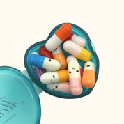 Take Your Meds Mini Pill Case ๐ | Turquoise Travel Pill Organizer