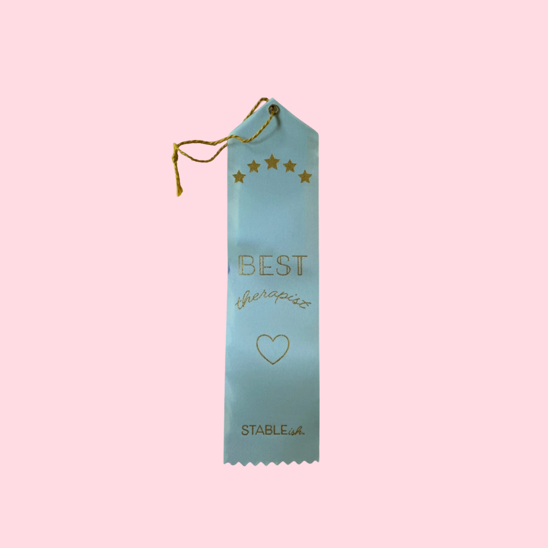Best Therapist Award 💙 | Appreciation Ribbon