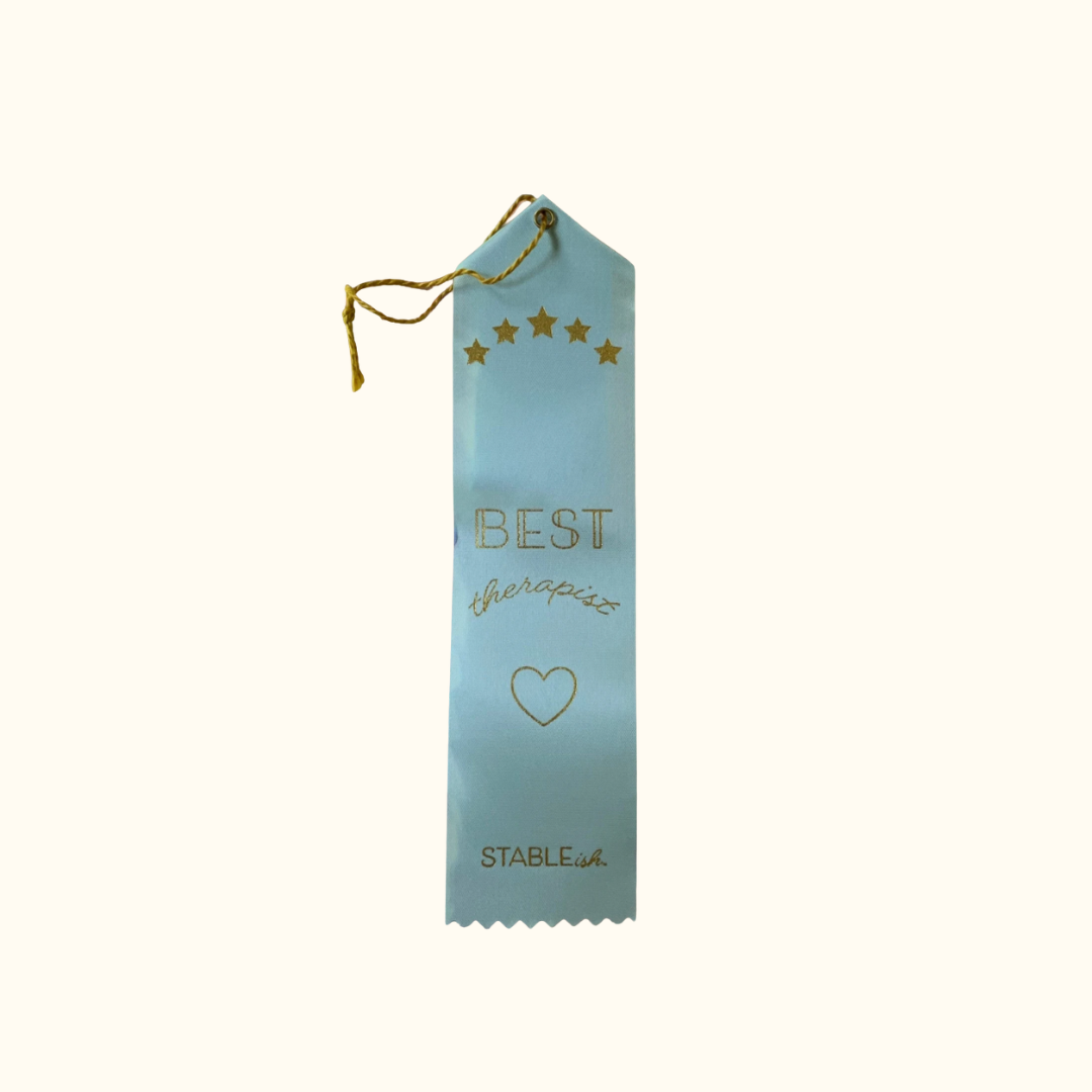 Best Therapist Award 💙 | Appreciation Ribbon