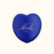 Take Your Meds Mini Pill Case π | Blue Travel Pill Organizer