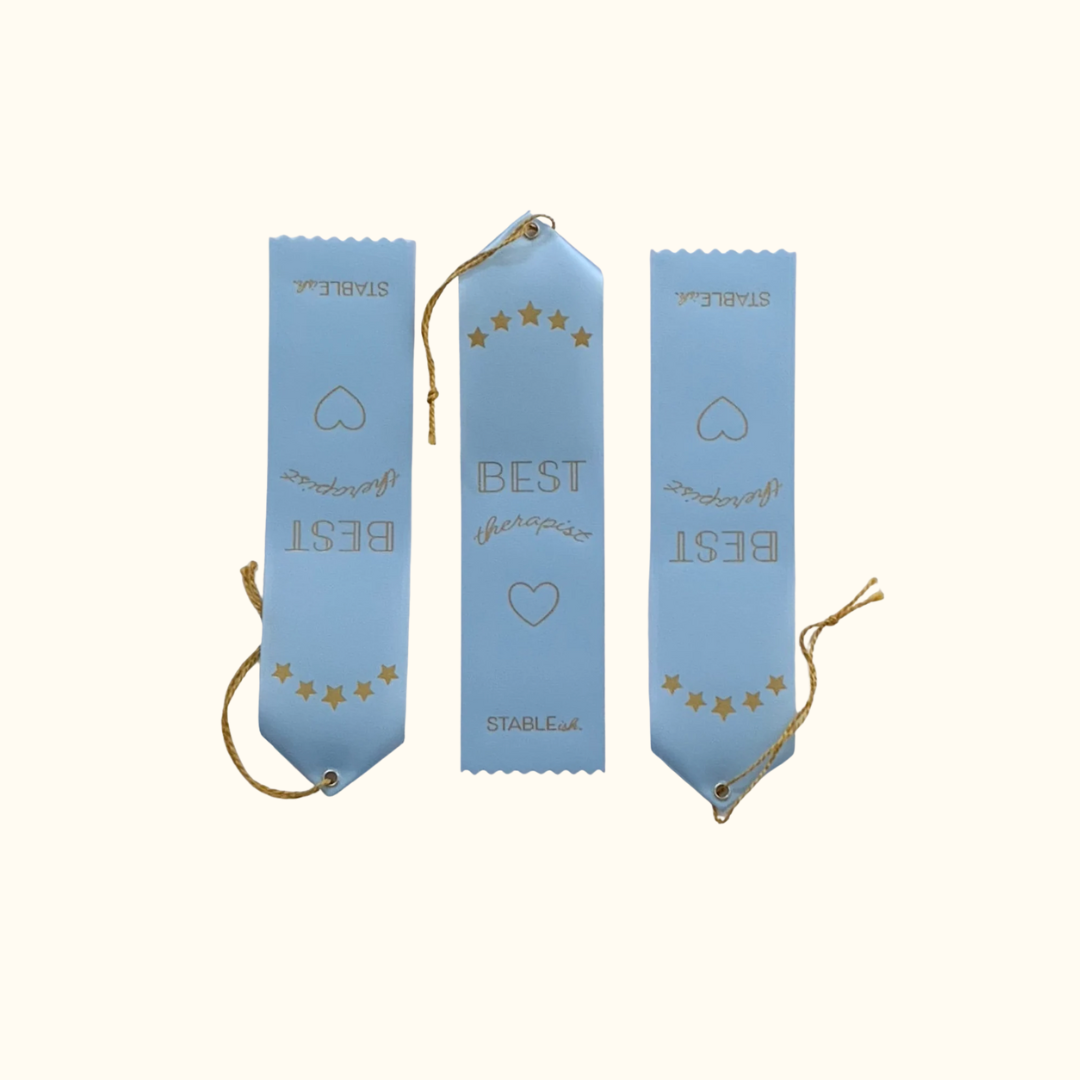 Best Therapist Award 💙 | Appreciation Ribbon