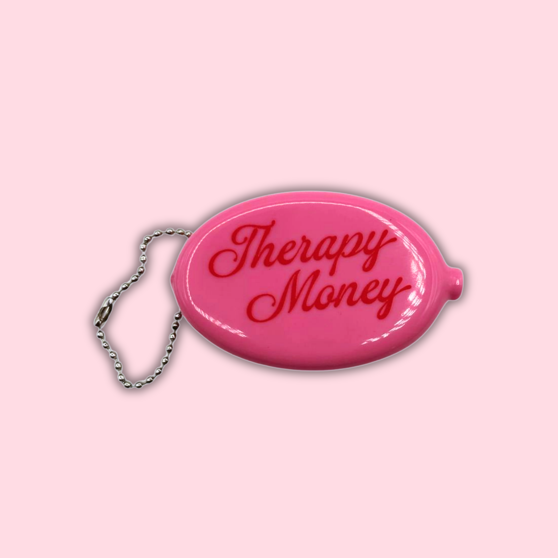 Therapy Money Coin Purse Keychain 💗 | Mental Health Bag Charm