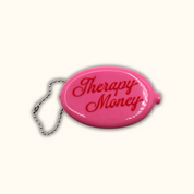 Therapy Money Coin Purse Keychain 💗 | Mental Health Bag Charm