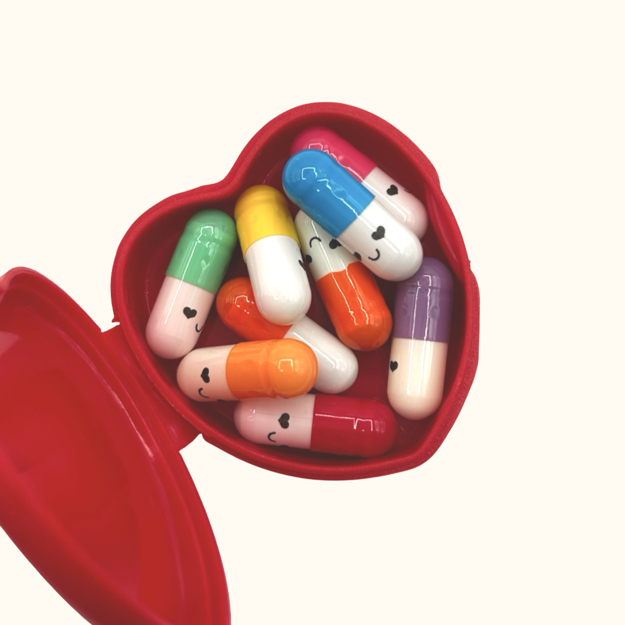 Take Your Meds Mini Pill Case ❤️ | Red Travel Pill Organizer