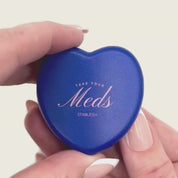 Take Your Meds Mini Pill Case π | Blue Travel Pill Organizer
