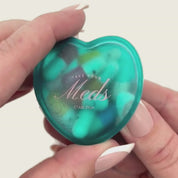 Take Your Meds Mini Pill Case ๐ | Turquoise Travel Pill Organizer