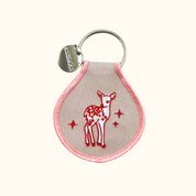 Baby Deer Embroidered Keychain 🦌  | Bag Charm for Gentle Girlies