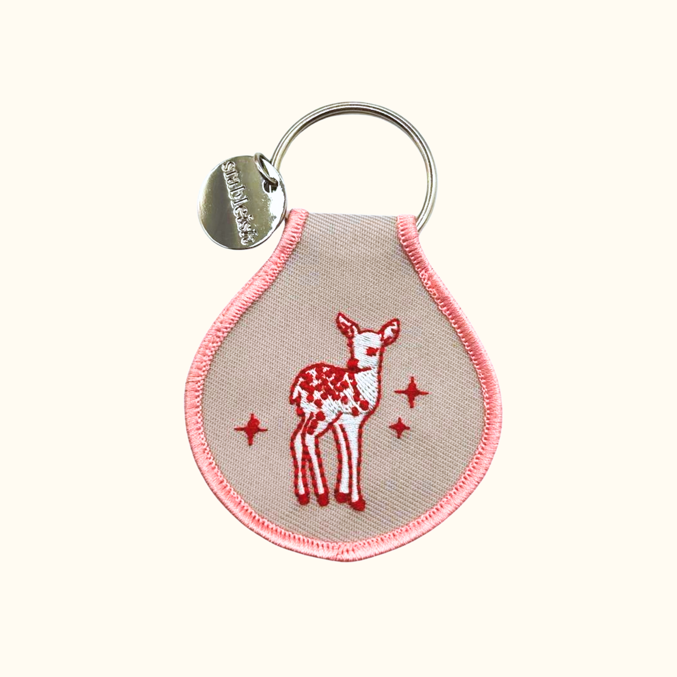 Baby Deer Embroidered Keychain 🦌  | Bag Charm for Gentle Girlies