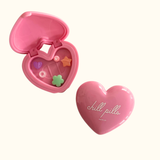 Chill Pills Heart Pill Case - Pink & White