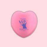 Not Today Depression Mini Pill Case | Pink Heart Travel Pill Organizer