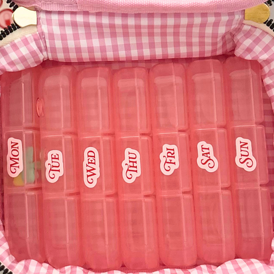 Take Care Tote in Strawberry Milk
