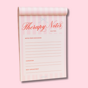 Therapy Notes Notepad 💖 | Cute Mental Health Tracker for Sessions