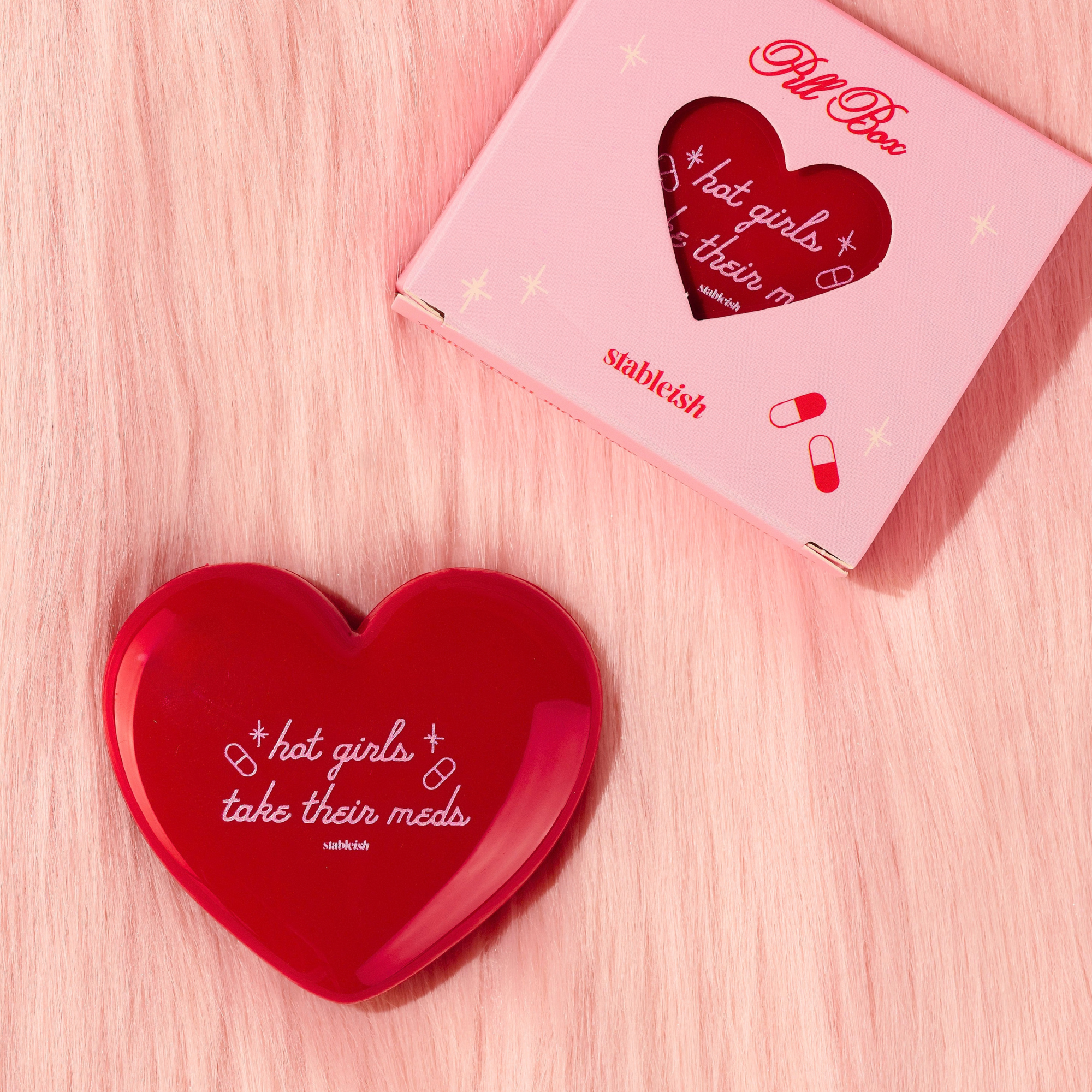 Hot Girls Take Their Meds Heart Pill Case