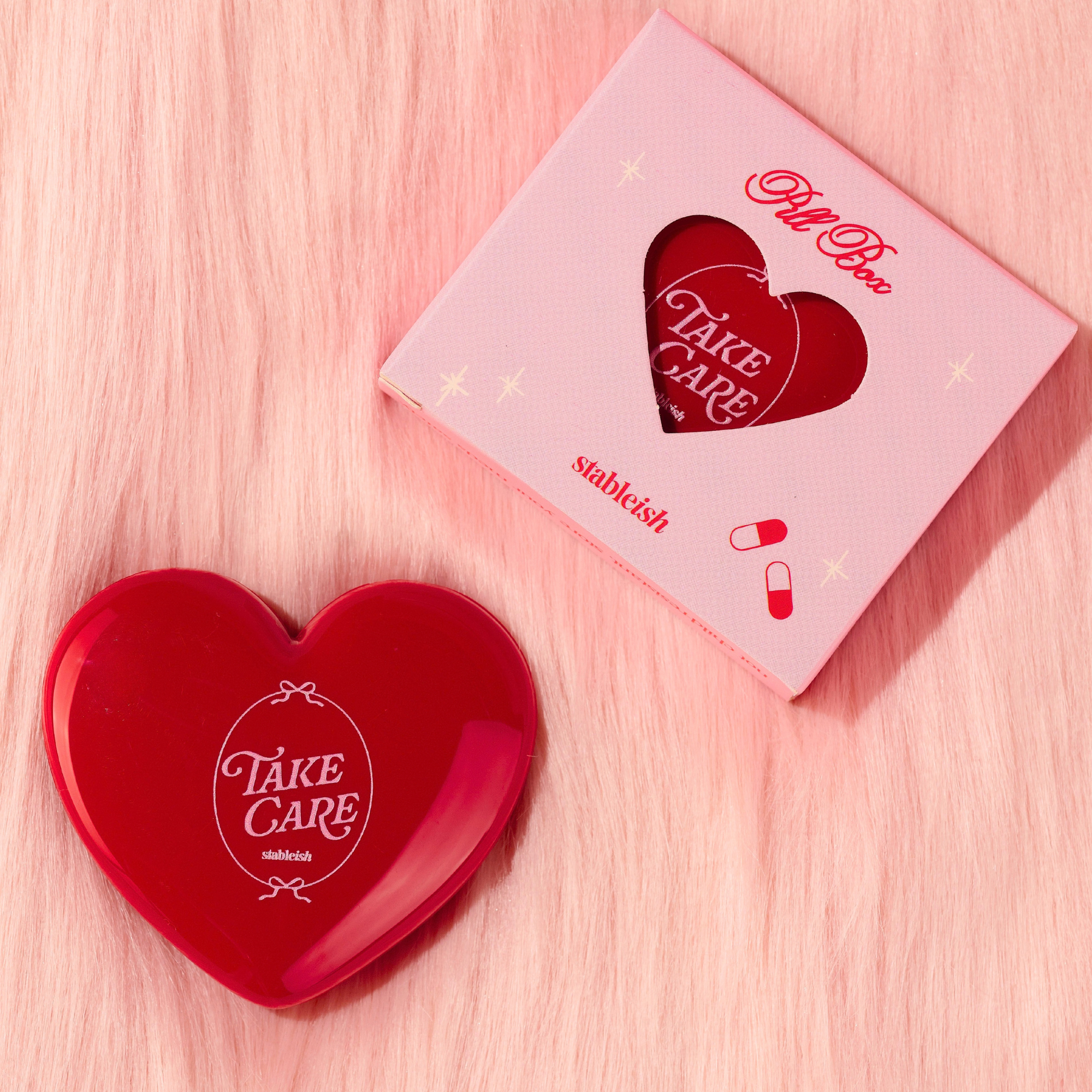 Take Care Heart Pill Case