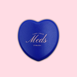 Take Your Meds Mini Pill Case | Blue Heart Travel Pill Organizer
