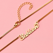 Stableish Nameplate Necklace in Gold
