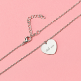 Take Care Heart Necklace in Silver