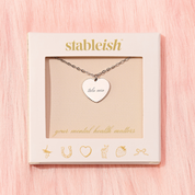 Take Care Heart Necklace in Silver