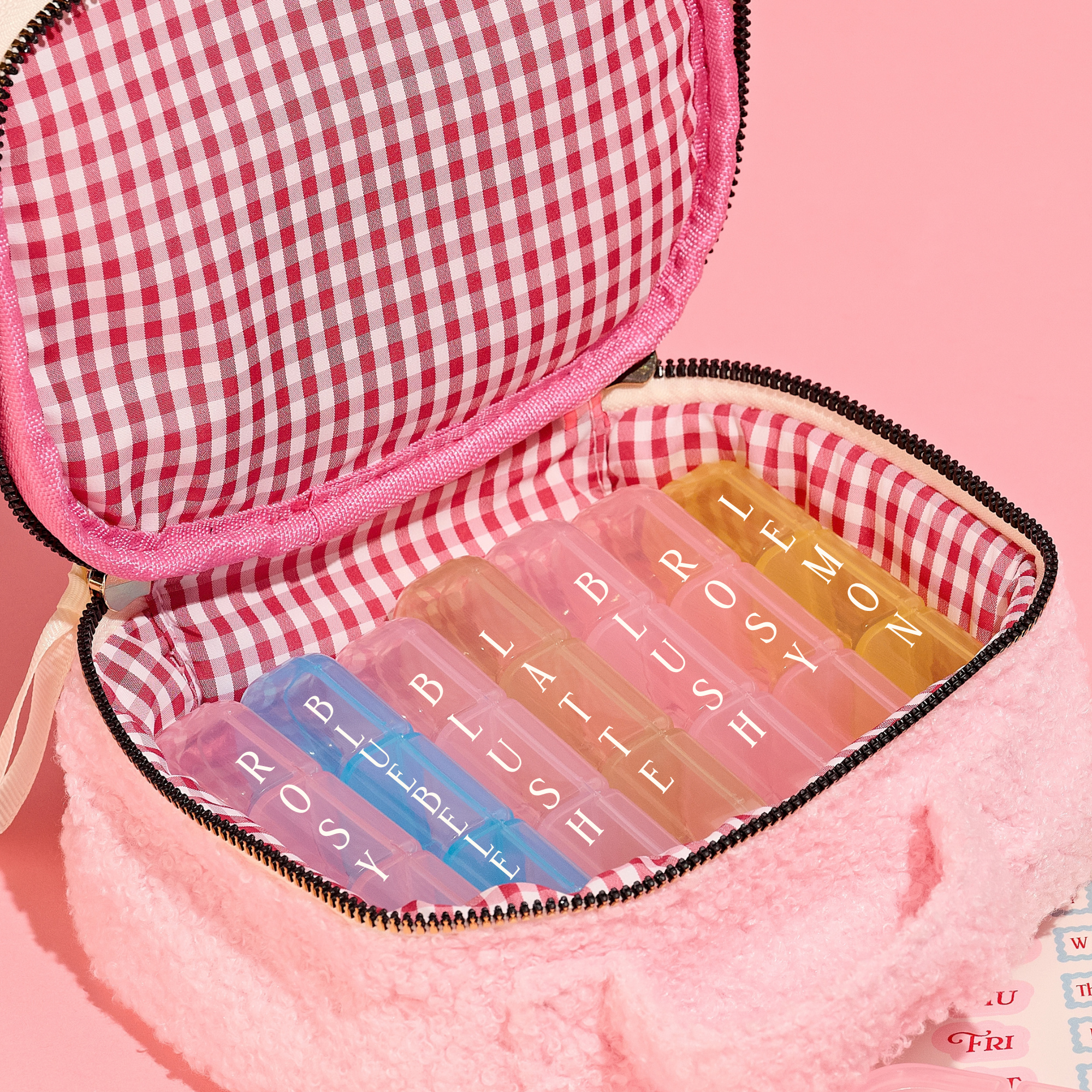 Take Care Tote in Shortcake — Weekly Pill Organizer