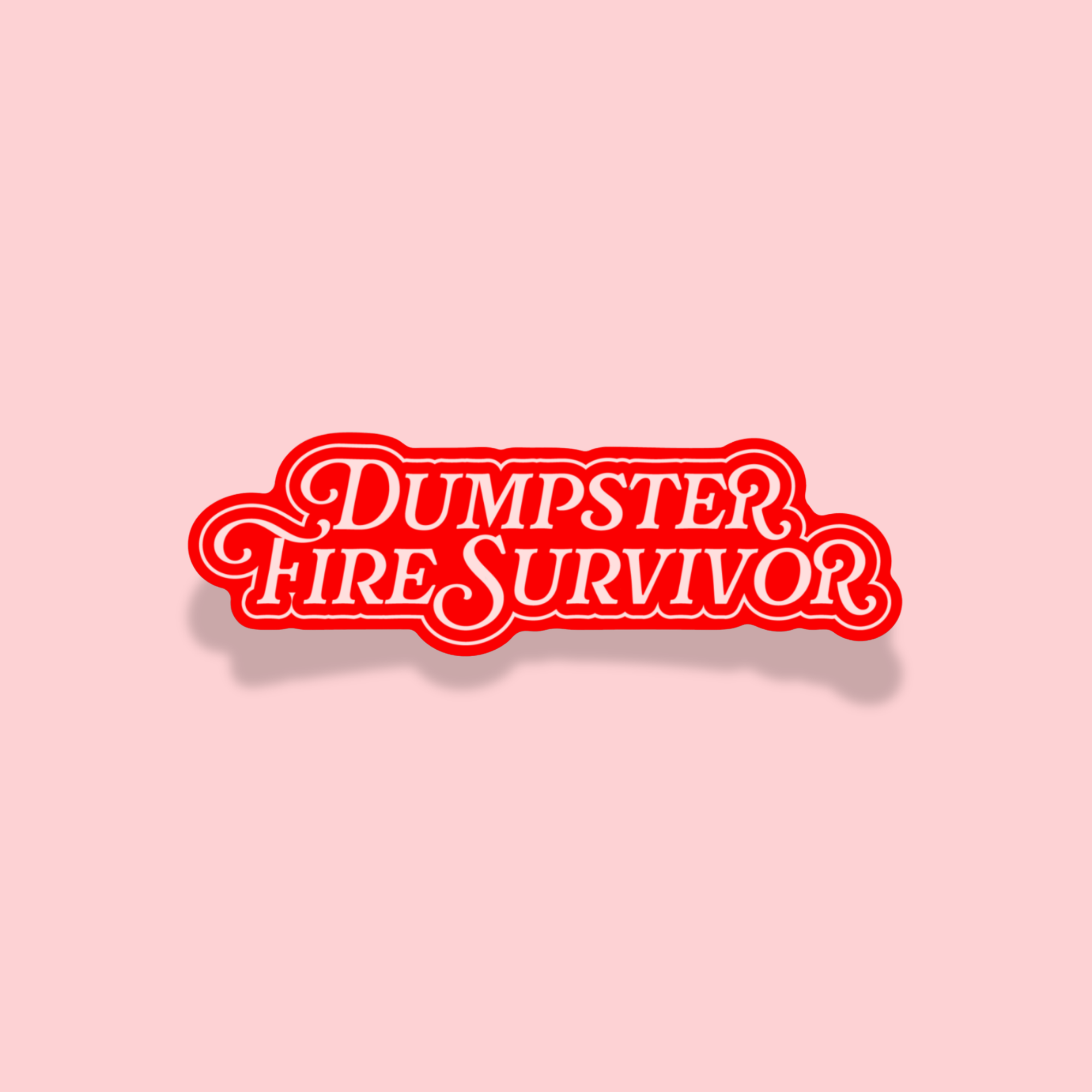 Dumpster Fire Survivor Sticker
