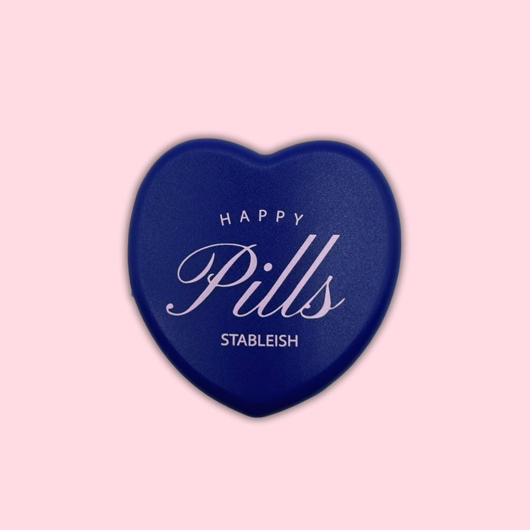 Mini Pill Box • Happy Pills • Travel Organizer • Cute Travel Pill Case • Self-Care Gift • Gift for Her