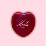 Take Your Meds Mini Pill Case | Red Heart Travel Pill Organizer