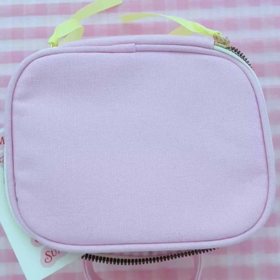 Take Care Tote in Strawberry Milk