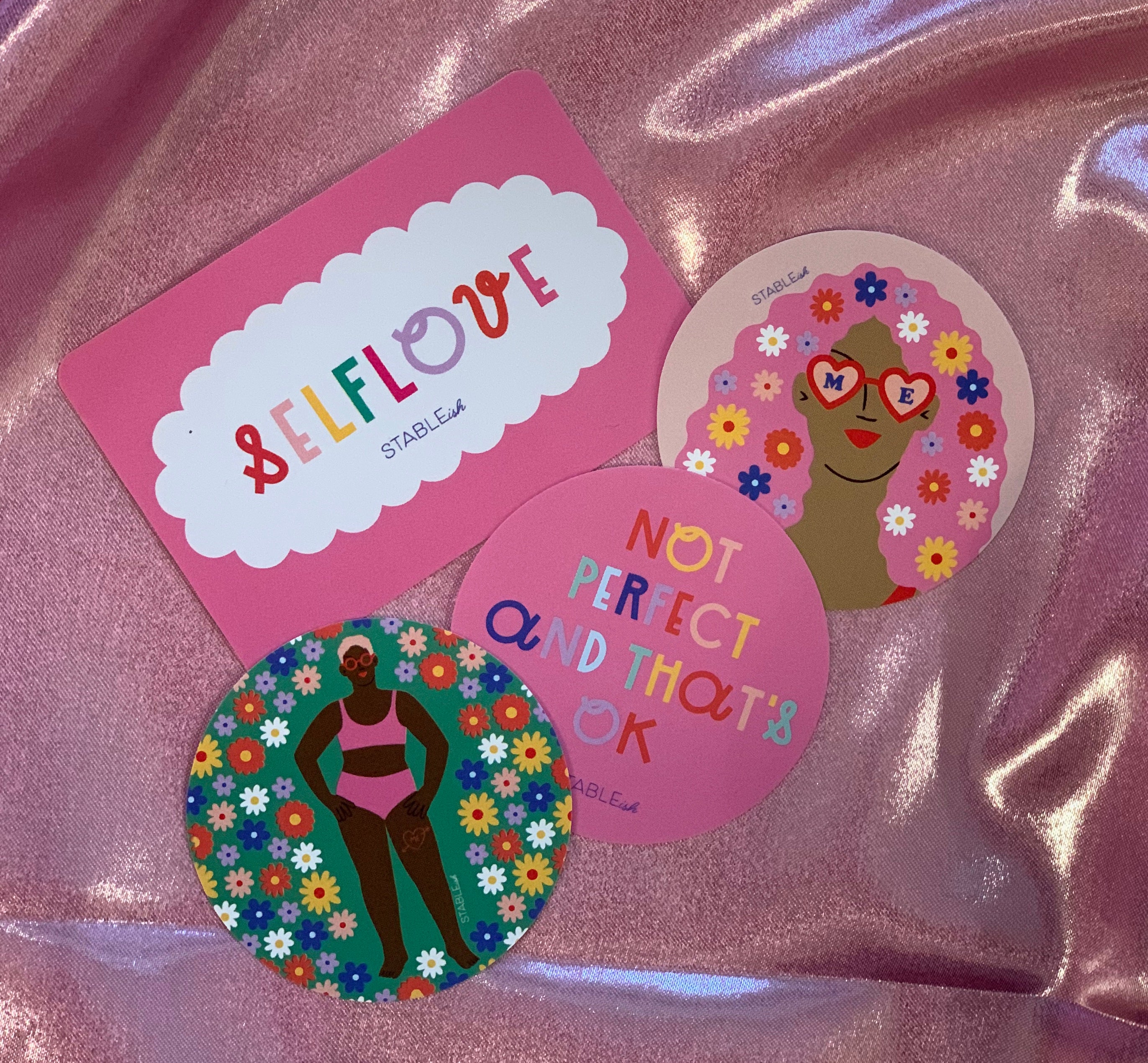 Self Love Set of 4 Sticker Pack!